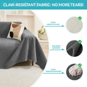 Warmstar couch protector anti-slip dots back to keep cover steady