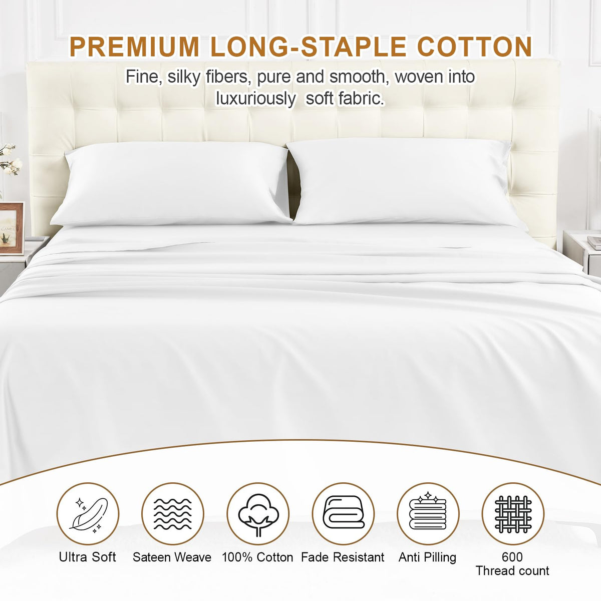 Warmstar easy-care cotton sheet is machine-washable for busy homes