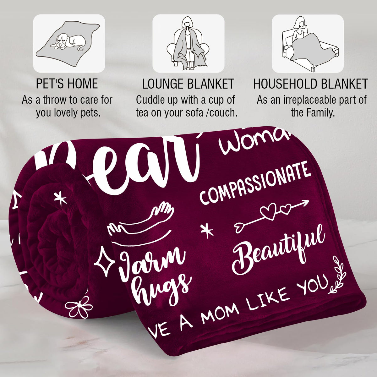 Warmstorey Mama Bear blanket 50x60 size ideal for daily warmth.