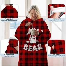 Warmstorey Mama Bear Hoodie Blanket presented as a thoughtful Mother's Day gift.