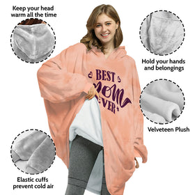 Warmstorey Mother's Day gift idea hoodie blanket cozy design for mom.