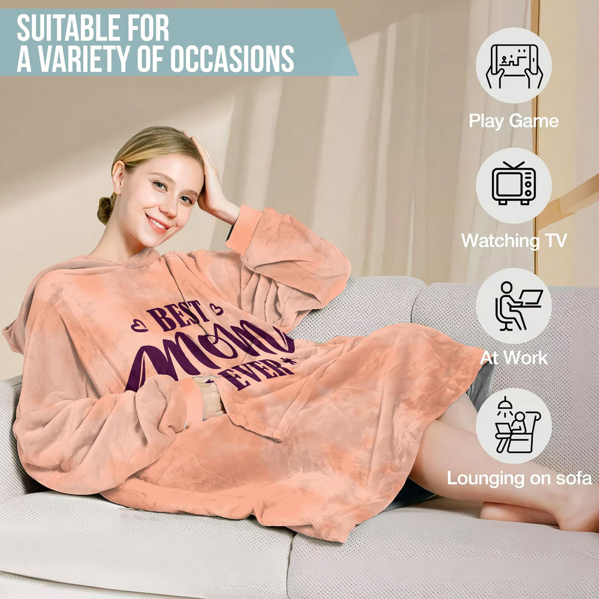 Warmstorey Travel foldable hoodie blanket for on-the-go comfort.
