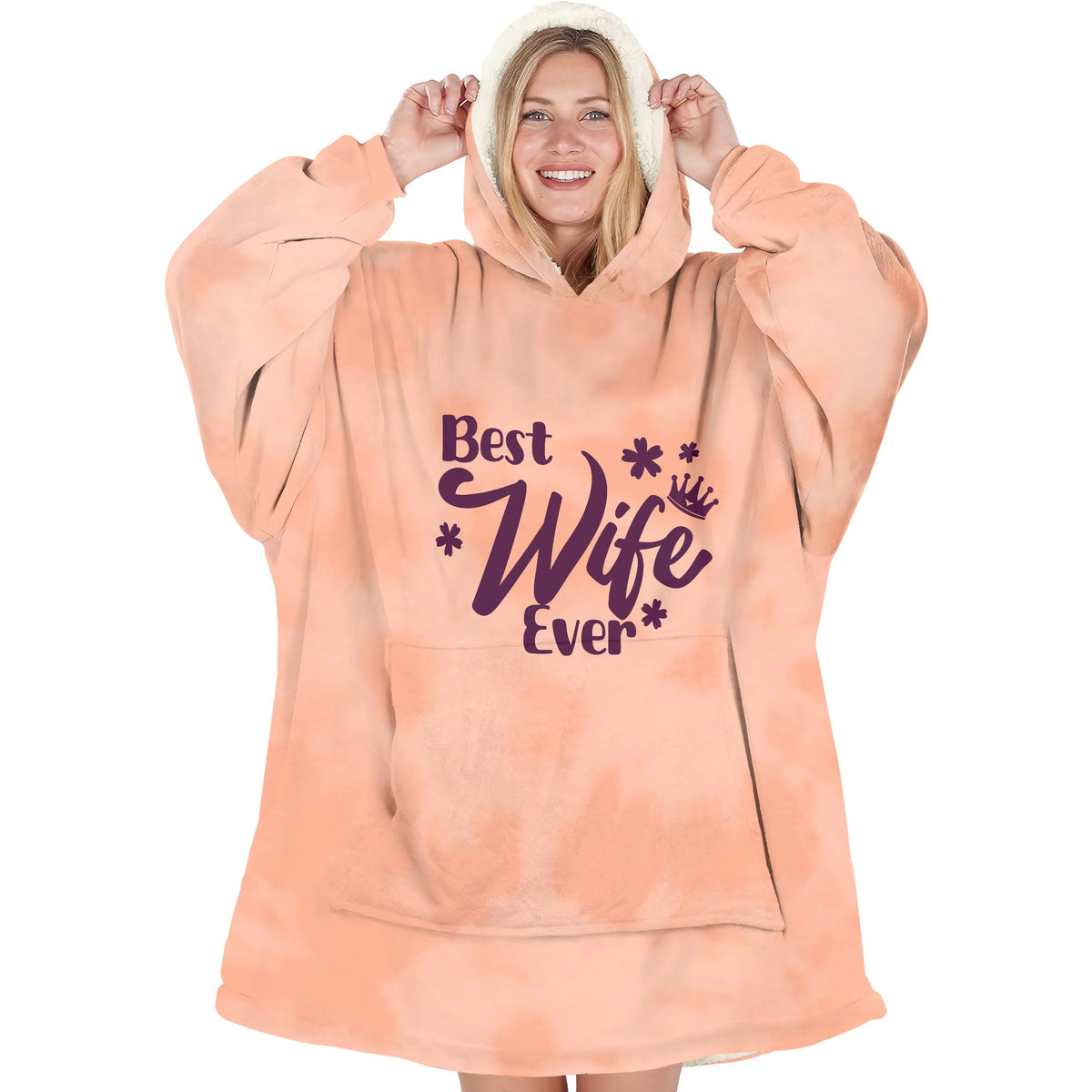 Warmstorey wearable blanket hoodie outdoors ideal for camping or chilly mornings