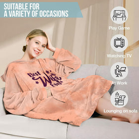 Warmstorey wearable blanket hoodie one-size-fits-most for comfortable lounging and travel