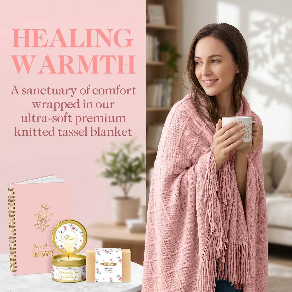 Wasocol rose bath bomb provides a soothing, indulgent bath experience.