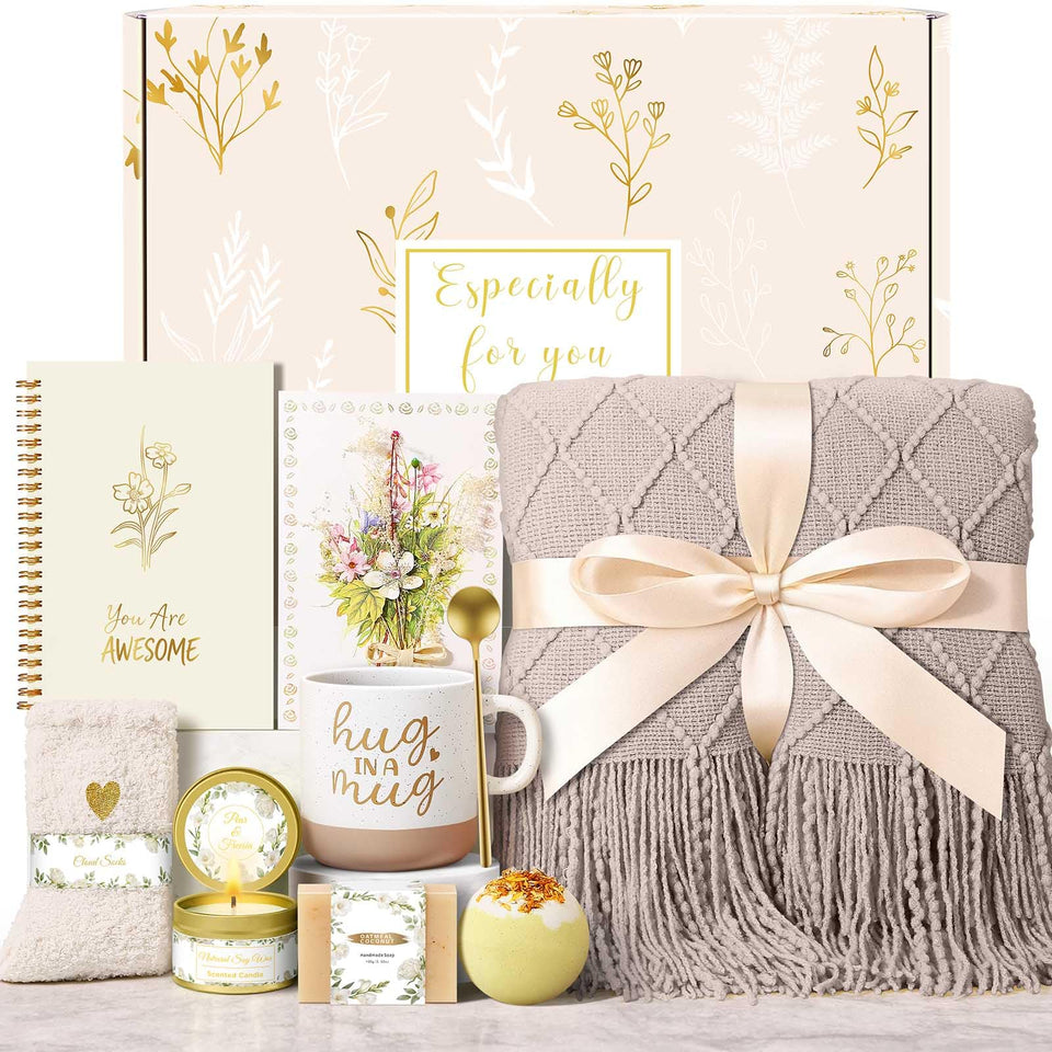 Wasocol birthday gift basket for women, a heartwarming surprise for mom, sister or friend.