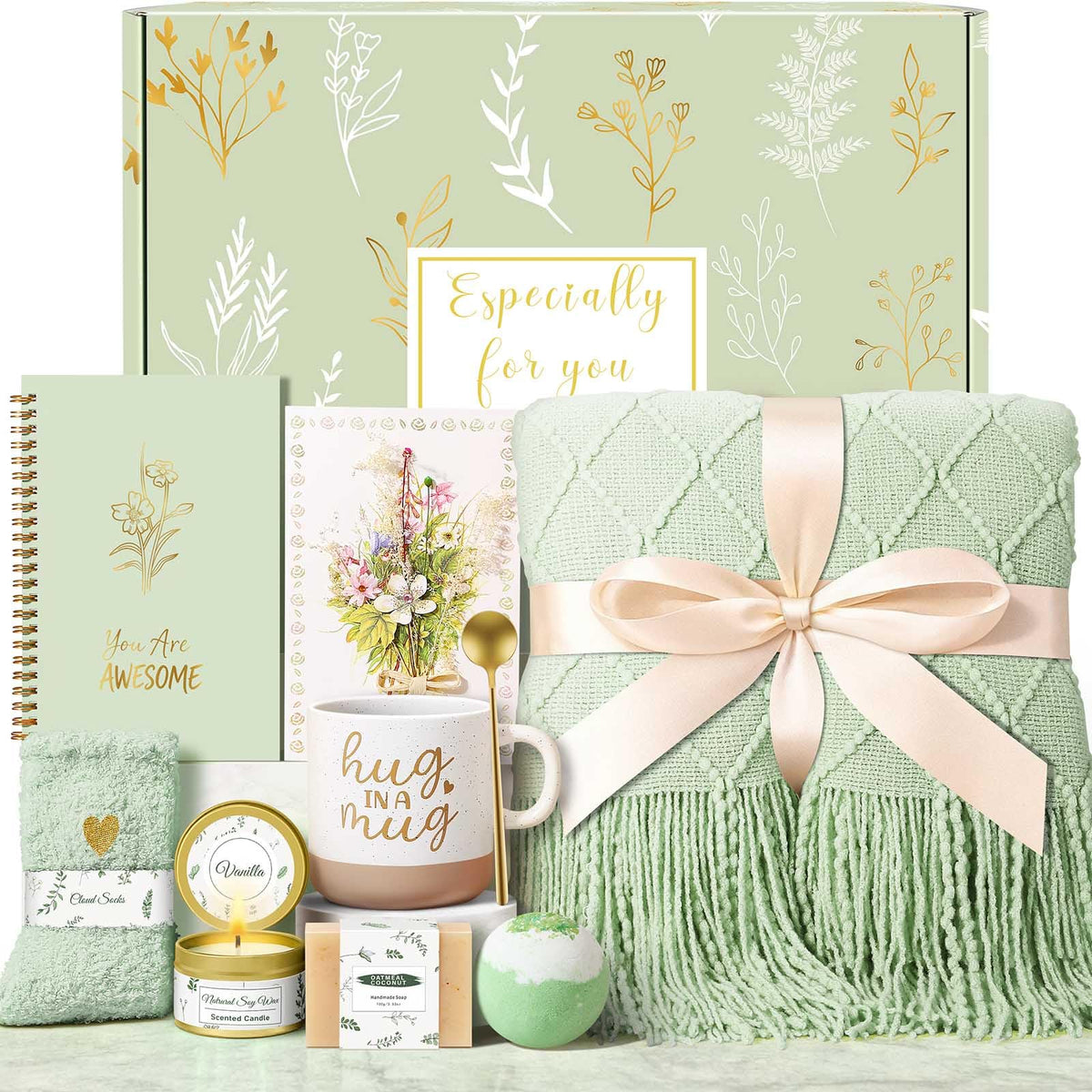 Wasocol birthday gift basket: ready-for-gift option for her birthday