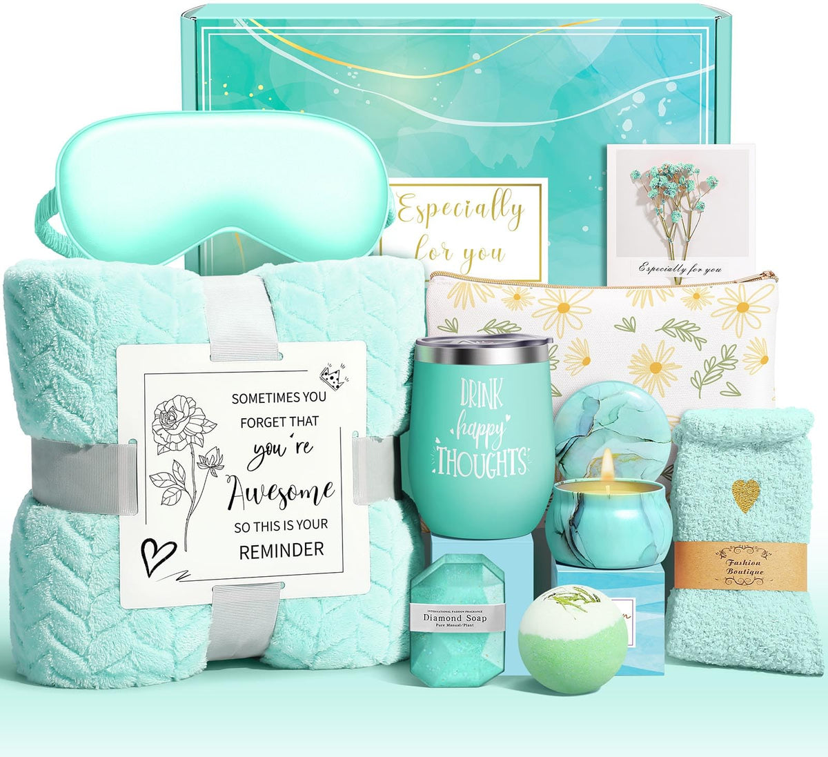 Wasocol Happy Birthday Gift Box with premium self-care items for a thoughtful celebration.