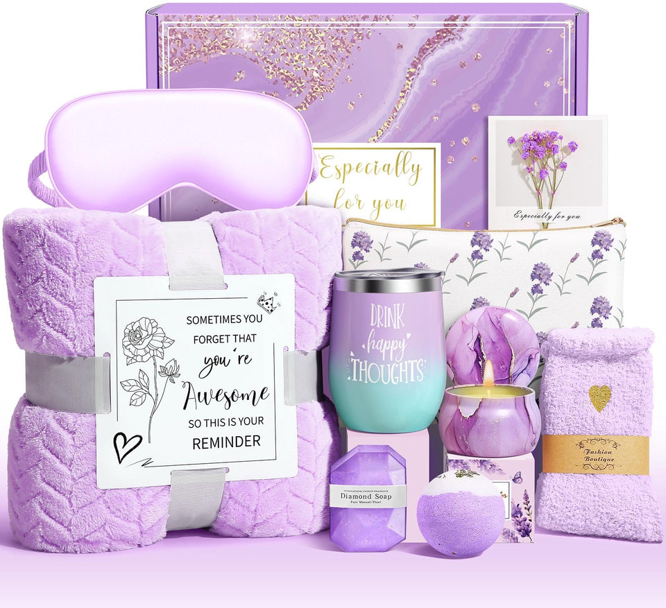 Wasocol Happy Birthday gift box featuring the cozy blanket offers luxurious gifting.