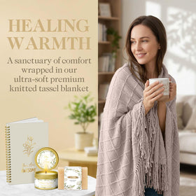 Wasocol scented candle English Pear & Freesia, creating spa-like ambiance.