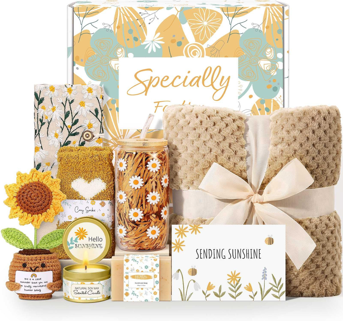 wasocol self-care gifts box cover conveys thoughtful care and elegant presentation