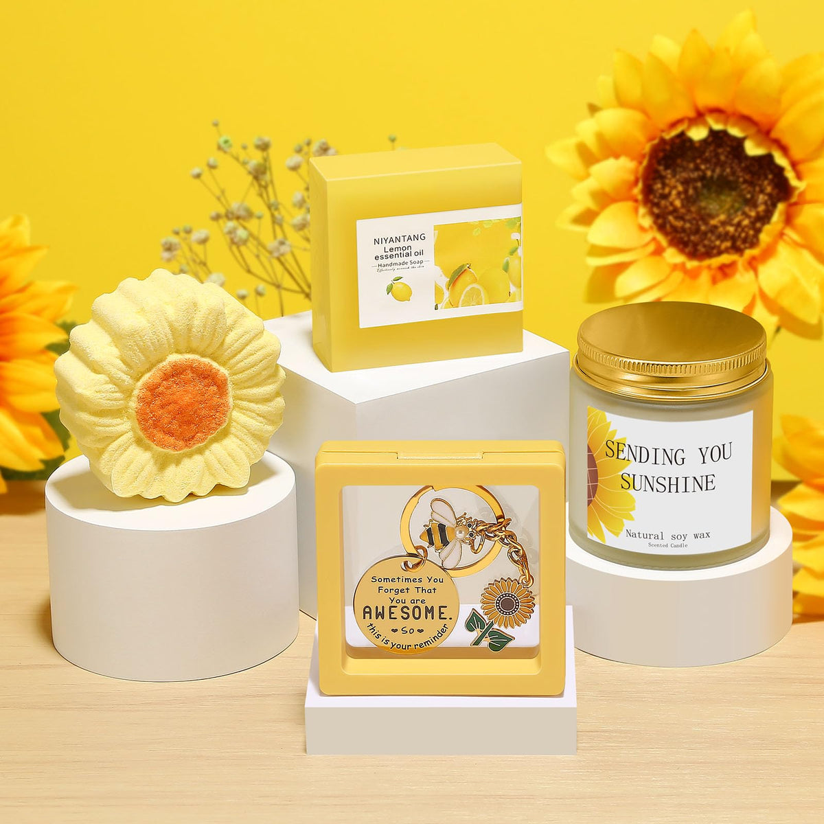 Wasocol sunflower keychain adds cheerful flair and everyday reminder of sunshine