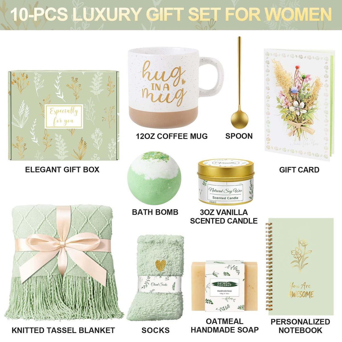 Wasocol women's self-care kit: soothing relaxation essentials