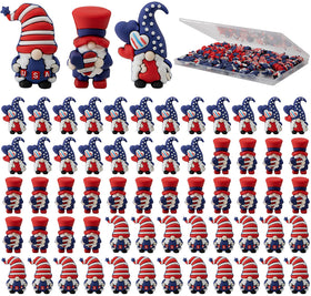 Watayo independence day mini gnomes collection on display shelf adds festive patriotic charm.
