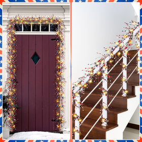 Wavwavw durable foam and resin garland for long-lasting use.
