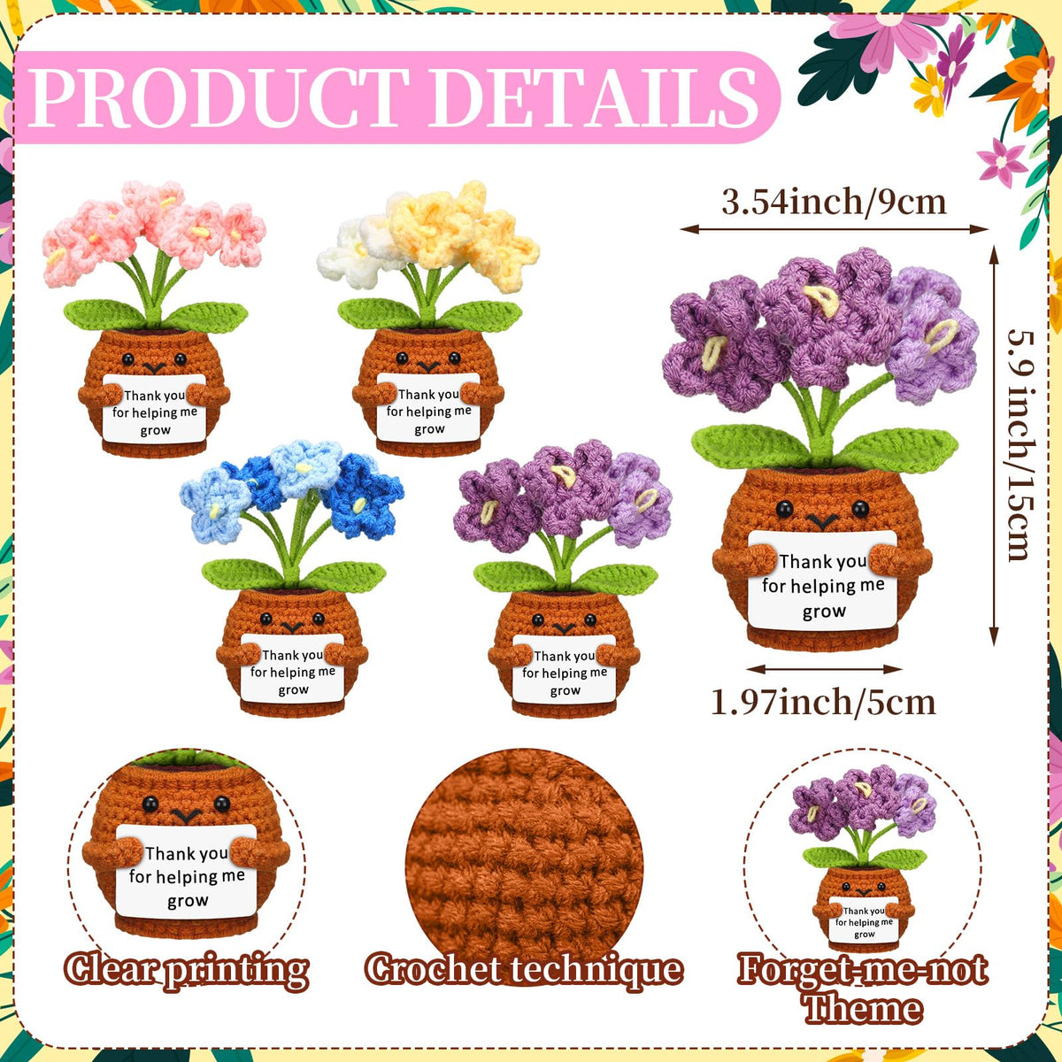 Wavwavw flower-themed keychain serves as a portable thank-you token.