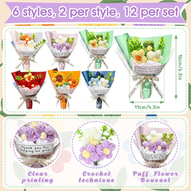Wavwavw graduation gift for teachers with handmade crochet flowers.