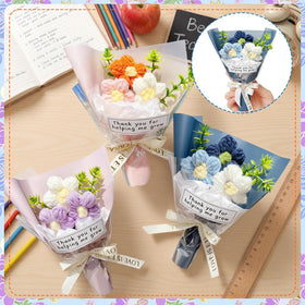 Wavwavw crochet flowers desk decor keepsake.