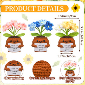 Wavwavw Handmade crochet plants for teachers gift add a unique touch to classrooms.