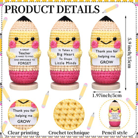 Wavwavw pencil crochet doll with inspirational message card