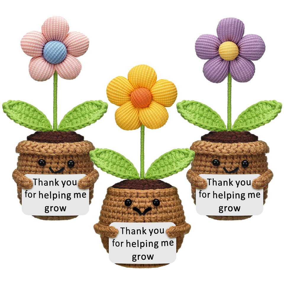 Wavwavw crochet flowers 3-pack brightens classrooms and gifts.