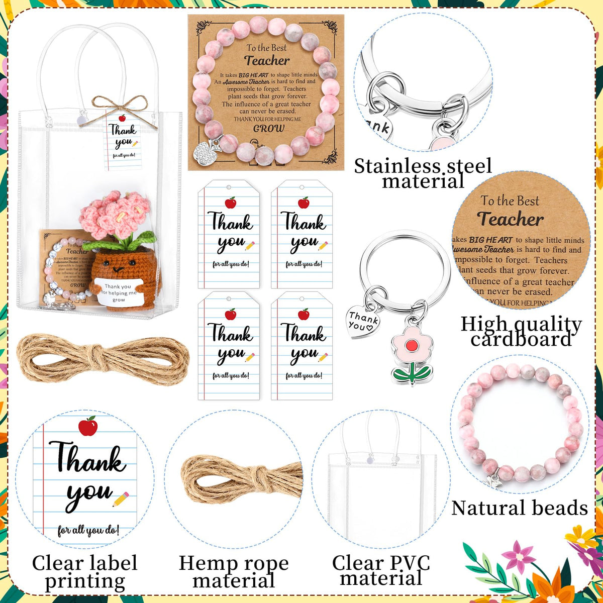 Wavwavw bracelet with card offers thoughtful, durable recognition for teachers.