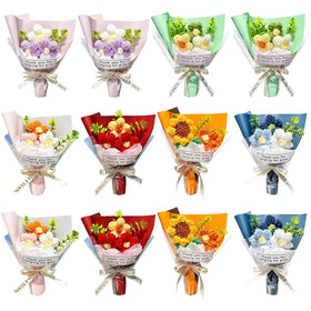 Wavwavw teacher crochet bouquet for classroom decor and heartfelt gratitude.