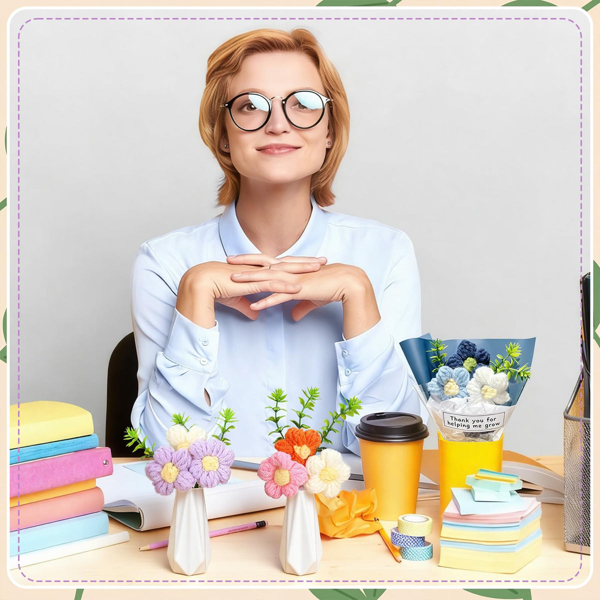Wavwavw gift arrangement shows the complete teacher appreciation bundle