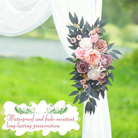 WAYNHUI wedding arch flowers used as elegant backdrop setup