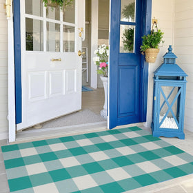 WAYYE layered doormat with 18x30 welcome mat for coordinated entryway styling