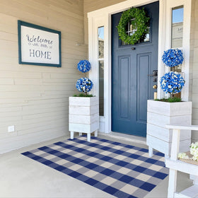 Wayye layered doormat with entrance duo demonstrates inviting, stylish layered look.