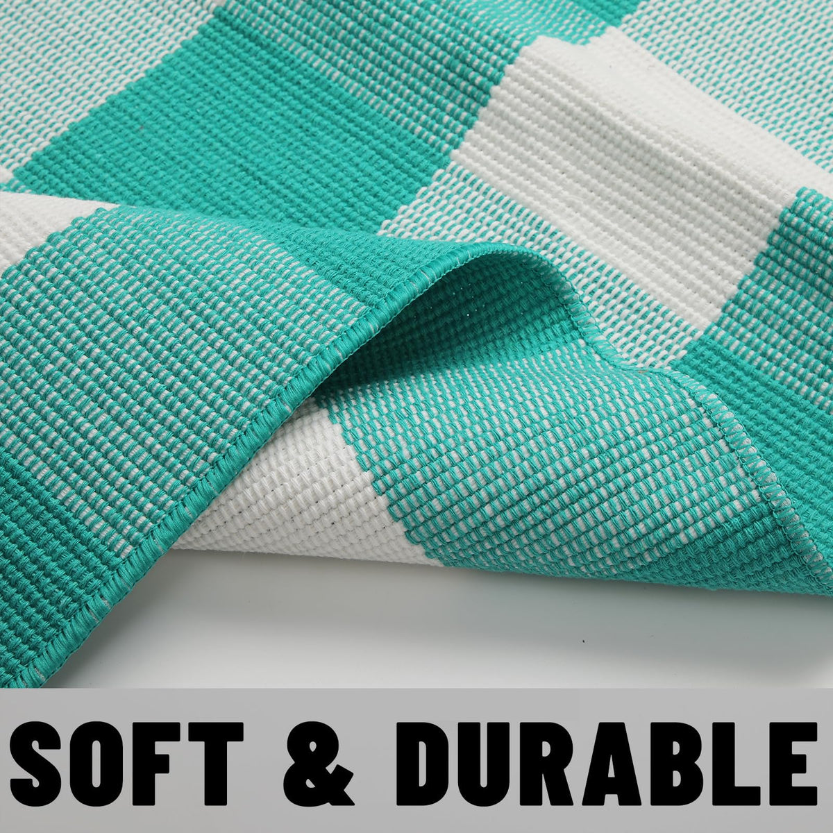 WAYYE outdoor rug easy to clean with vacuum or light brushing
