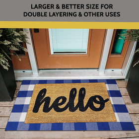 WAYYE quick-clean rug keeps dirt outside, easy to shake, vacuum, or wash