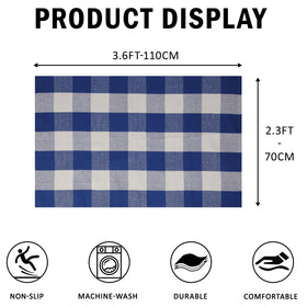 WAYYE thickened plaid rug feels soft underfoot and built to last