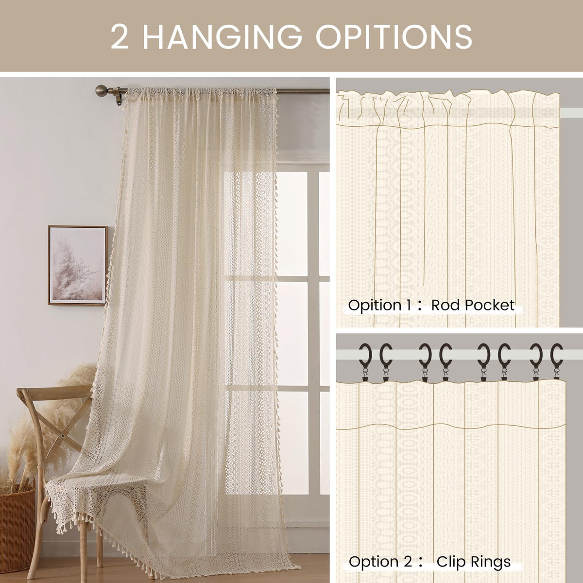 WAZZIO easy-care drapes machine washable for busy households