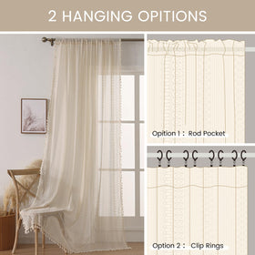 WAZZIO easy-care drapes machine washable for busy households