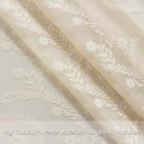 WAZZIO light-filtering lace enhances brightness while maintaining daytime privacy