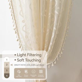 WAZZIO polyester curtains offer graceful drape and durable performance