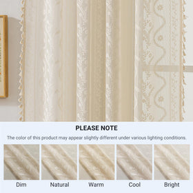 WAZZIO ready-to-install curtains with a 3-inch rod pocket