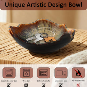 WBXZIXN 8-inch bowl doubles as a candy dish or snack tray.