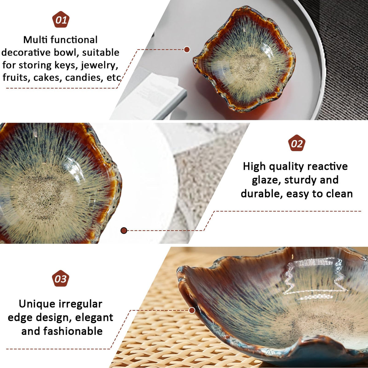 WBXZIXN tabletop decor adds a centerpiece presence on shelves or mantels.
