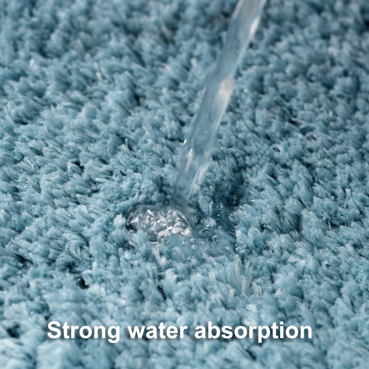 WCBSTT Lake Blue non-slip rubber bottom ensures a secure grip on dry floors.