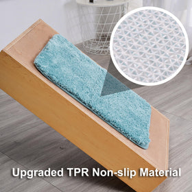 WCBSTT Lake Blue small bath rug 16x24 ideal beside sink or shower for dry feet.