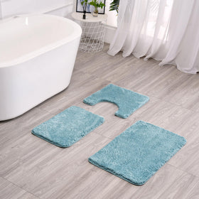 WCBSTT Lake Blue thick microfiber plush highlights luxurious softness and quick drying after use.
