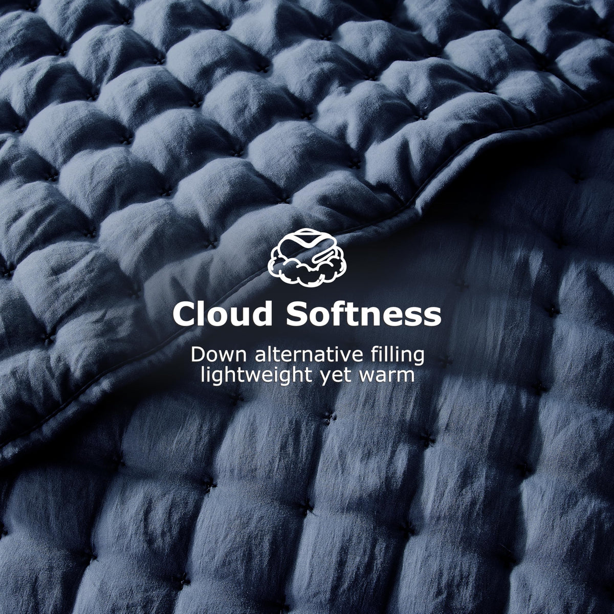 WDCOZY 150GSM down-alternative fill provides breathable warmth