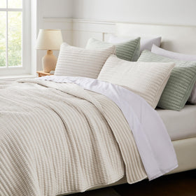 WDCOZY bamboo-linen textured coverlet delivering breathable comfort