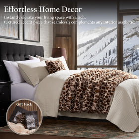 WDCOZY machine-washable faux fur blanket, resists shedding for repeated use