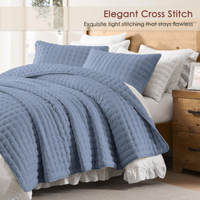 WDCOZY california-cal-king-quilt drapes for rustic, cozy bedroom style.