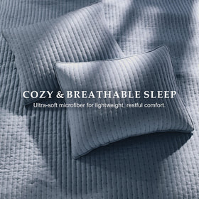 WDCOZY king size pillow shams complete the coordinated bed look.