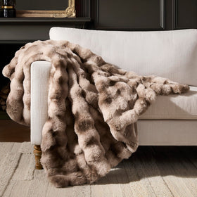 WDCOZY luxury bubble throw blanket draped over a sofa for cozy evenings.